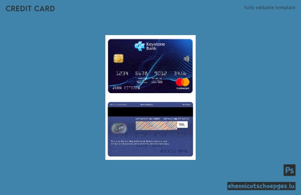 Nigeria Keystone Bank Mastercard Beispielvorschau